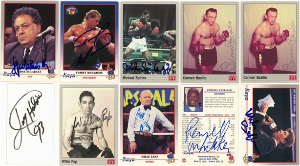 1990s Kayo, Ringlords and Other Brands Signed Boxing Cards Collection (1,050+) - Beckett PreCert
